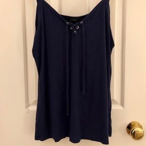 Ambiance-Navy Blue Tank Top